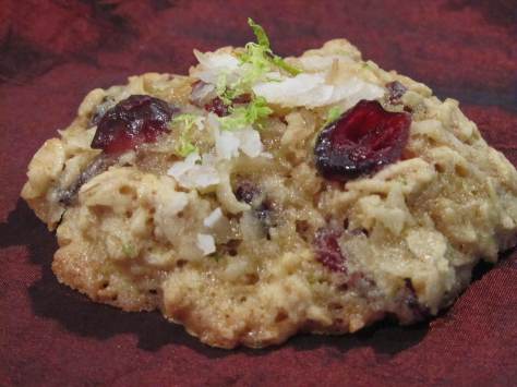 Lime-Coconut Oatmeal Cookies